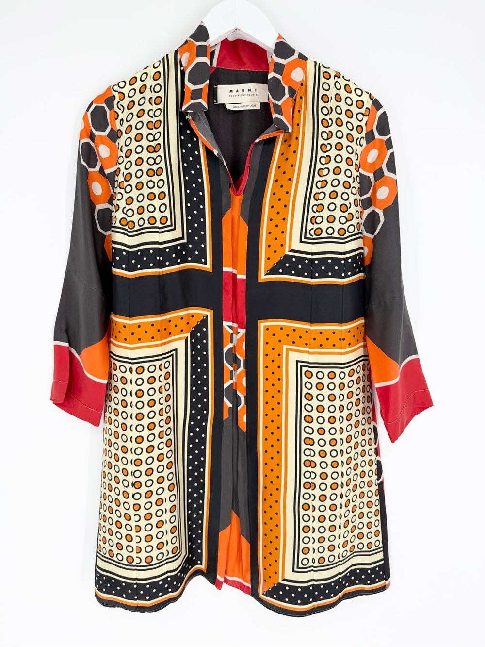 Marni Silk Printed Tunic Blouse Summer Edition 2012